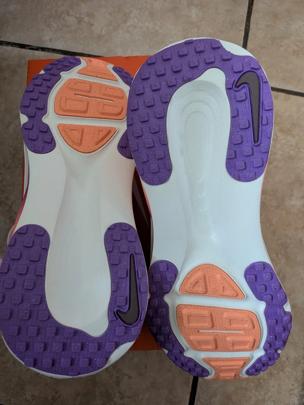 Nike Orange Shoe Box with Size Label